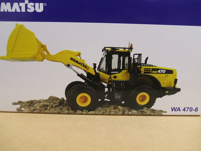 KOMATSU WA 470-8 ダイキャストミニカー コマツ WA470-8 ミニチュア 1
