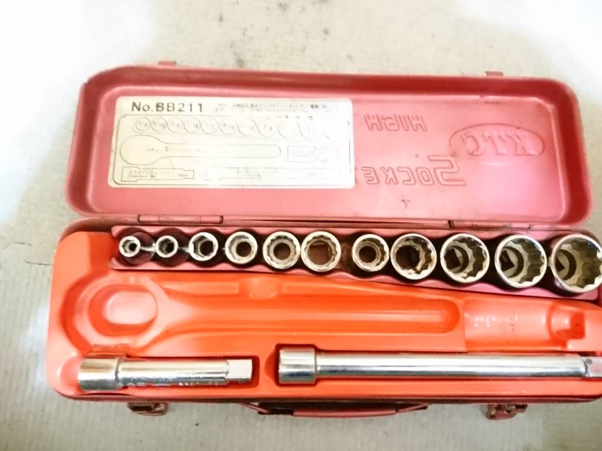 KTC ソケットレンチセット No.B211の中古 中古C傷汚れあり 《千葉 3⁄8 