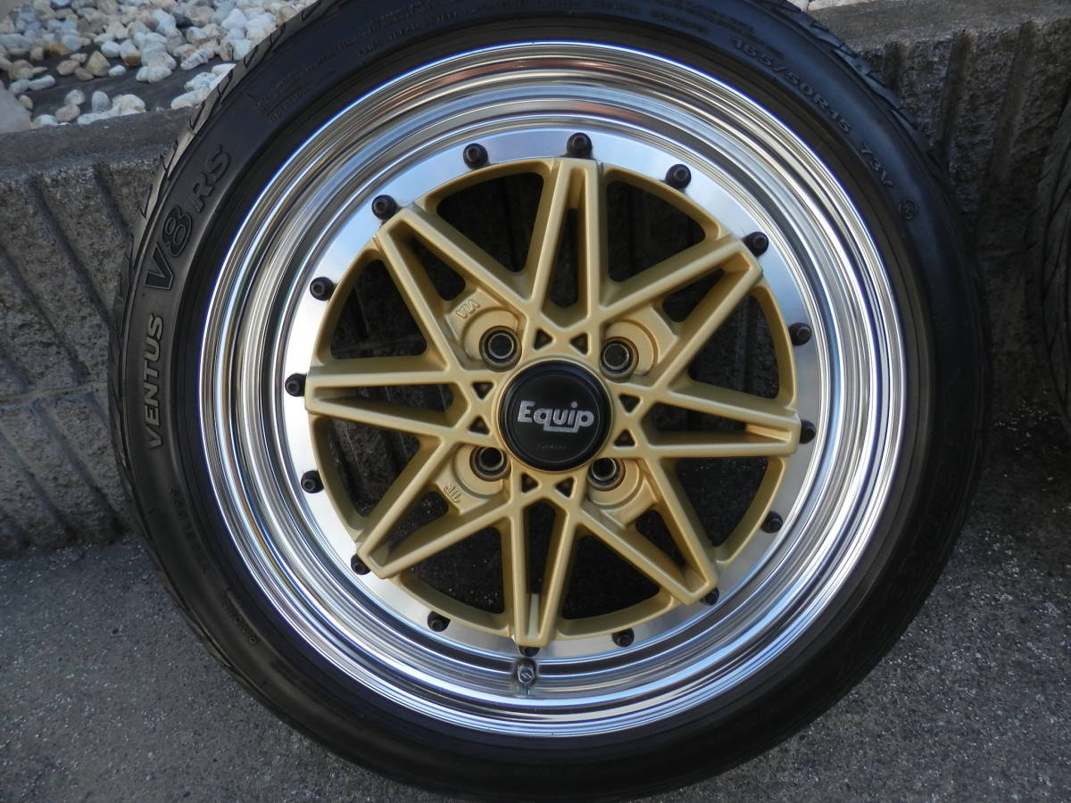 WORK Equip 15インチ 5J+42 165/50R15 旧車カスタム☆
