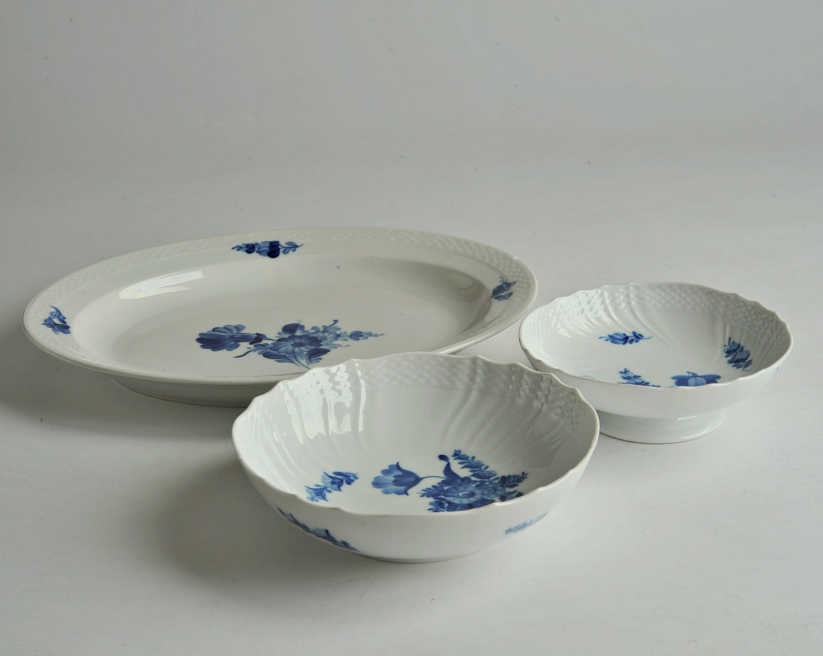 ◆ロイヤルコペンハーゲン　ブルーフラワーカーブ　鉢２点と大皿のセット◆ROYAL COPENHAGEN　_2