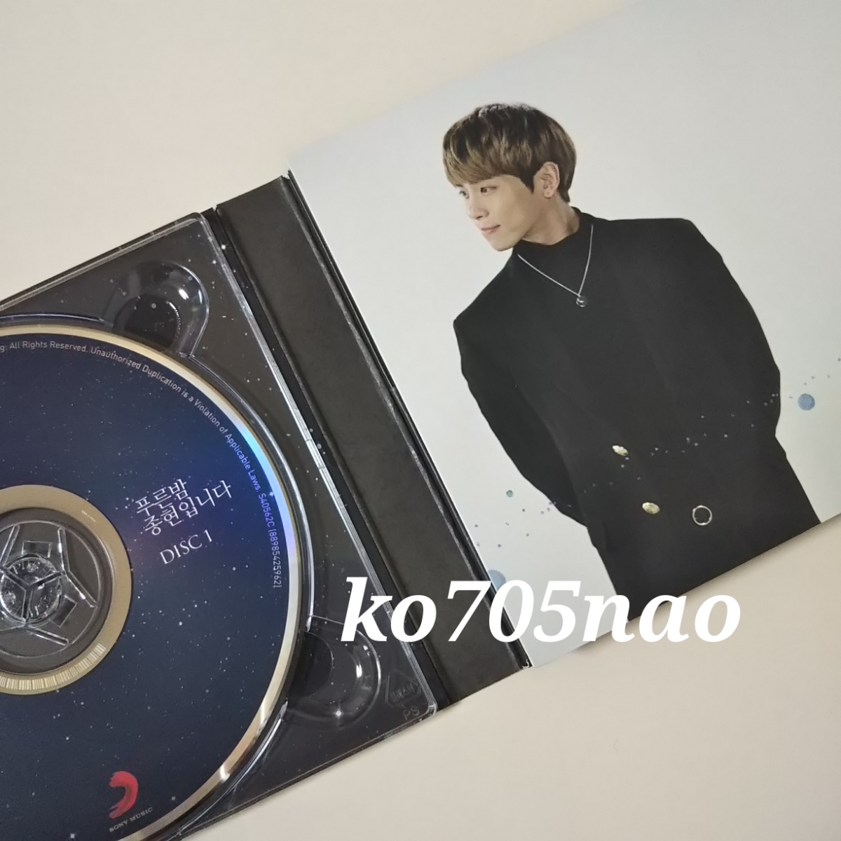 CD SHINee ジョンヒョン푸른밤 종현입니다 BLUE NIGHT CD