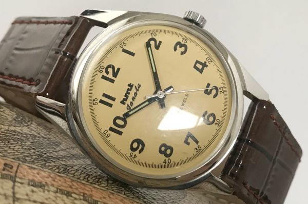 HMT ミリタリー 手巻 デッドストック 美品 HMTヴィンテージ 英軍 白 