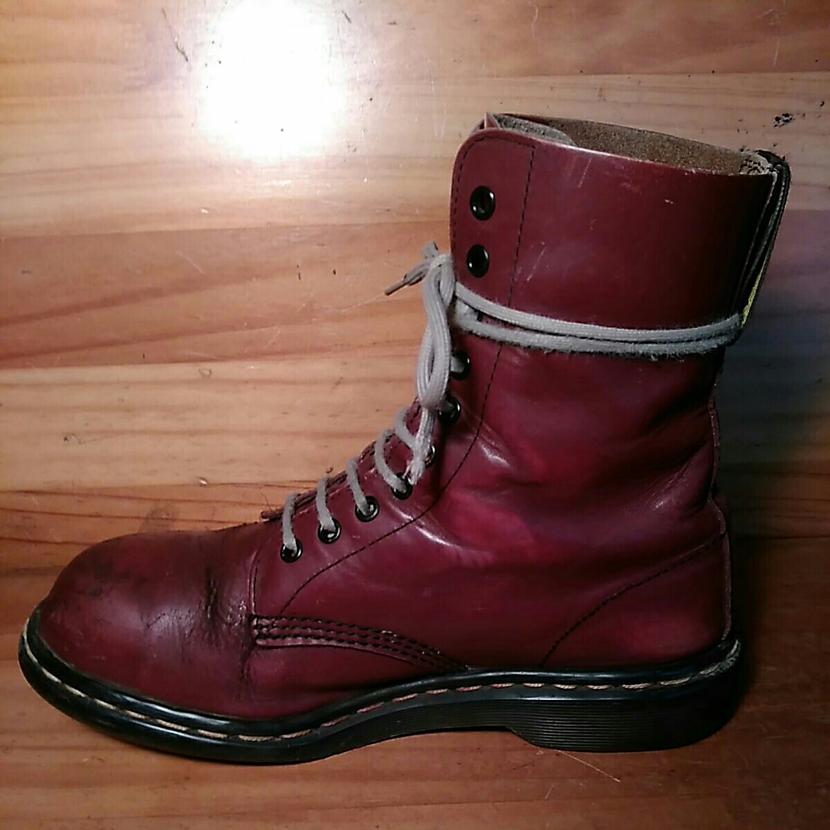 英国製 ドクターマーチン Dr.Martens 10ホールブーツ スチールトゥ UK6