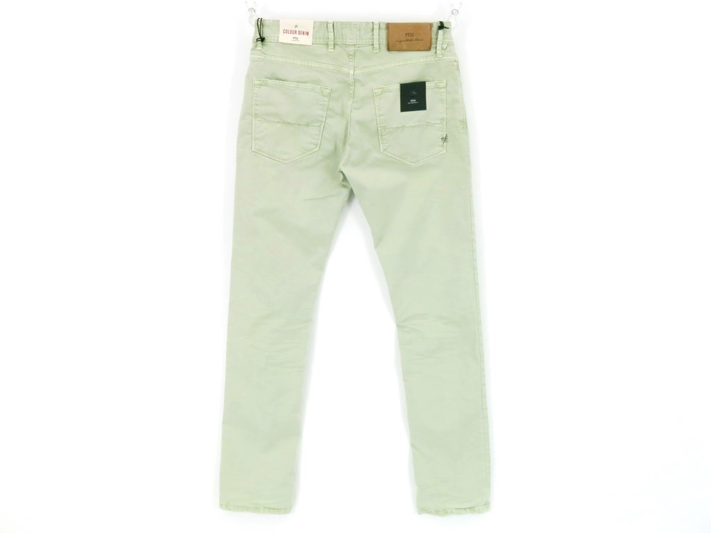 新品 ピーティーゼロチンクエ PT05 COLOUR DENIM SWING ストレッチコットン 5ポケットパンツ 30 ライトグリーン