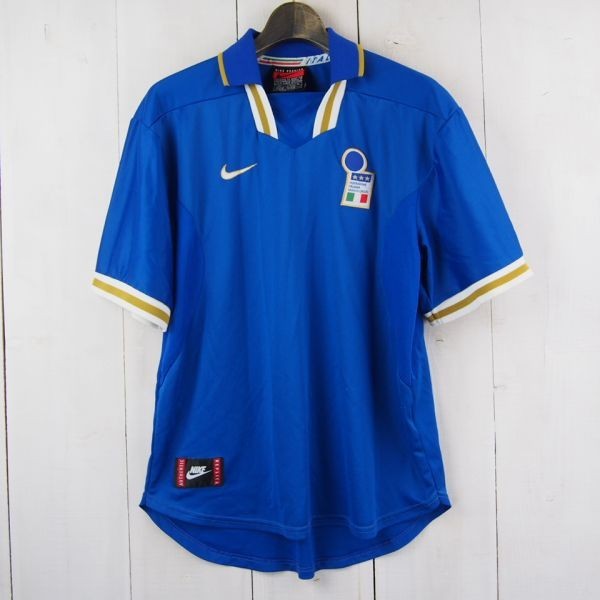 NIKE　1996　97 イタリア代表　ユニフォーム 英国製*ナイキ*NIKE*1996-1997*サッカーイタリア代表*ユニフォーム(L