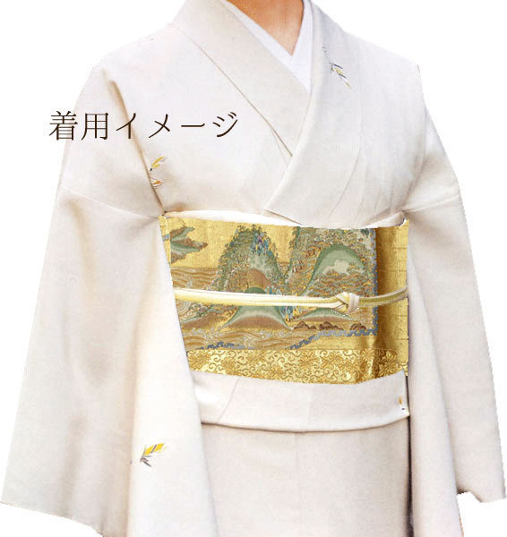 特選西陣織袋帯 ≪御仕立て上がり 長嶋成織物 ～本金箔・瀞金錦