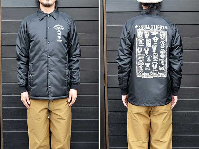 【SKULL FLIGHT/スカルフライト】Coach Jacket Boa Lining/コーチジャケット”ボアライニング”(M)CALIFORNIA LINE/カリフォルニアライン