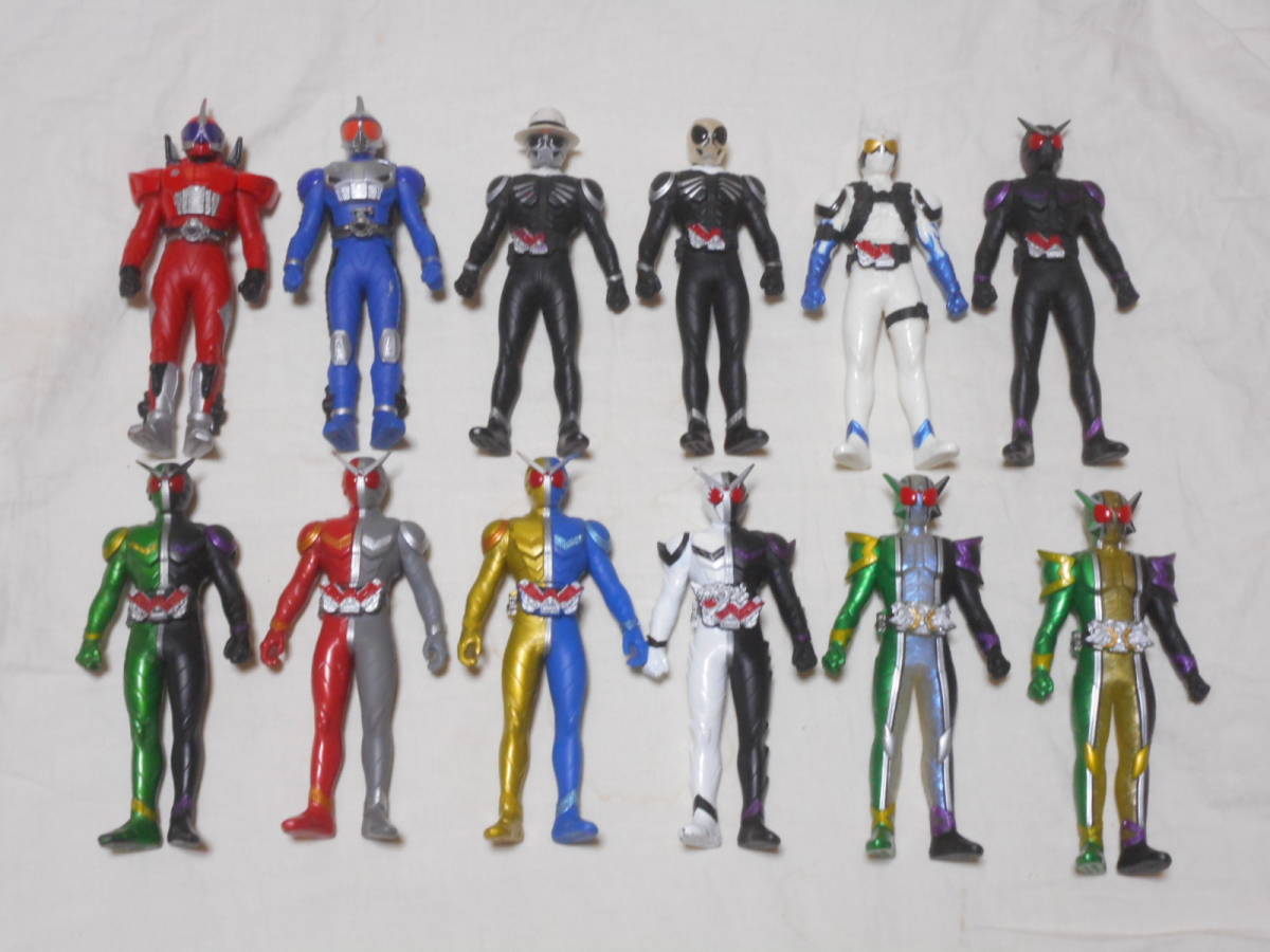 仮面ライダーW ダブル/ライダーヒーローシリーズ ソフビ 全12種 12体 
