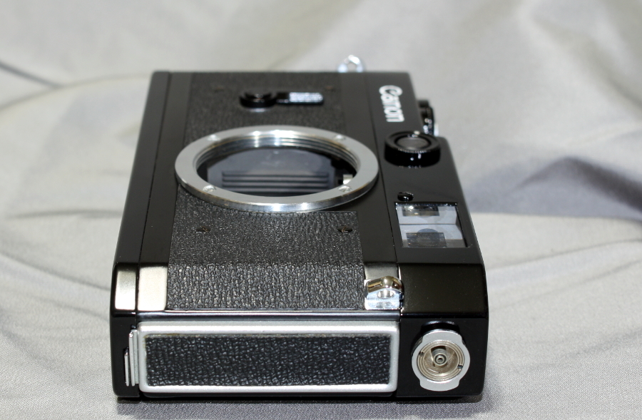 Canon P ブラックレンジファインダーカメラ整備済、後塗り 黒塗りの