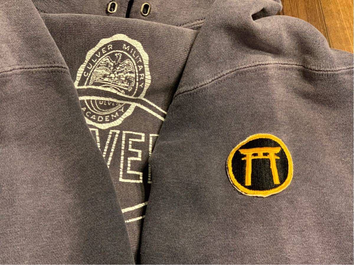 50s Champion 後付けパーカー ナス紺 culver