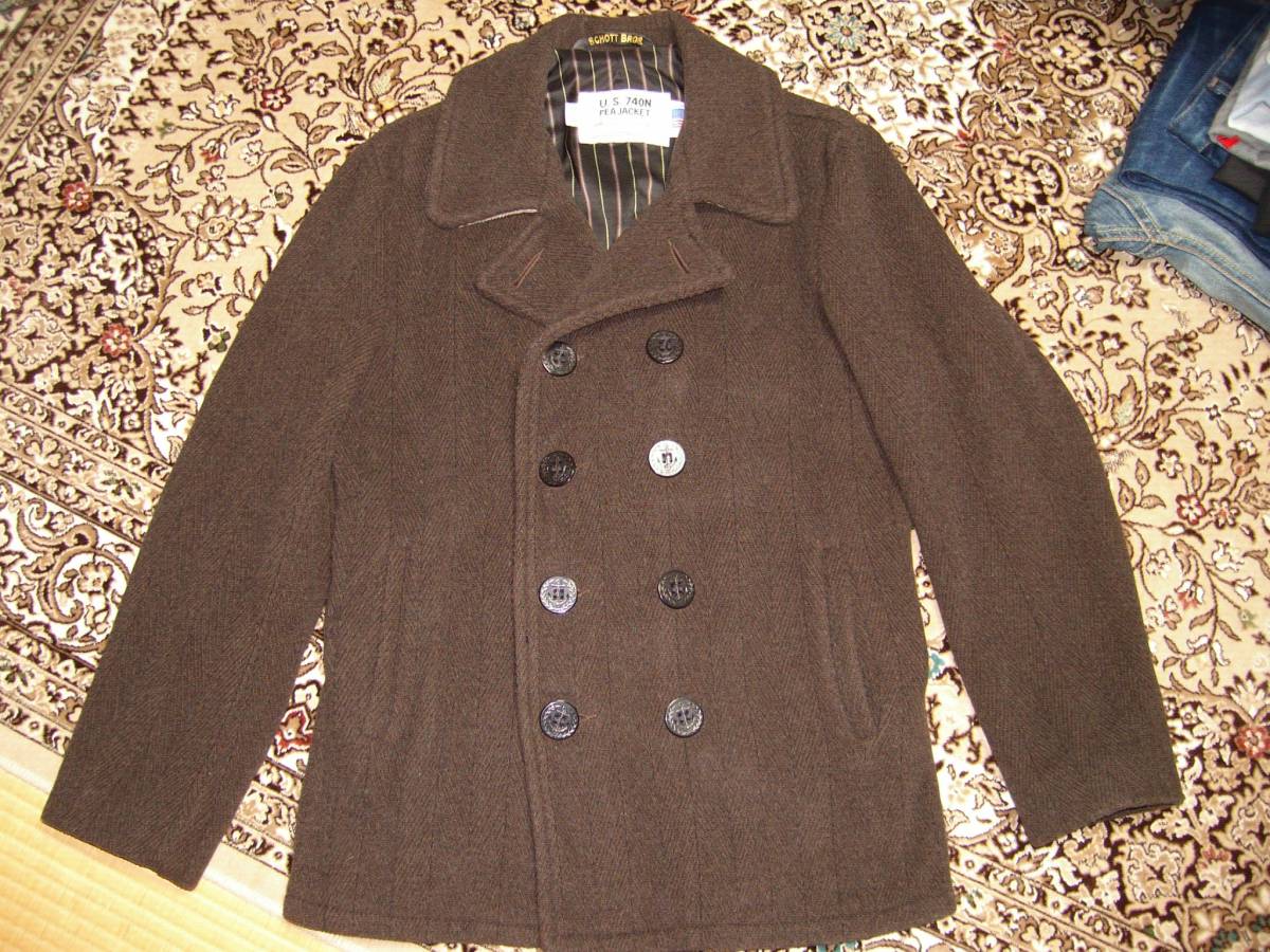 人気SALE，限定セール Schott &times;TAKEOKIKUCHIショットタケオキクチコラボダブルネーム740N PEA JAKET36 マッコイフェローズシュガーケーン(Mサイズ)｜売買されたオークション情報、yahooの商品情報をアーカイブ公開 - オ Mサイズ