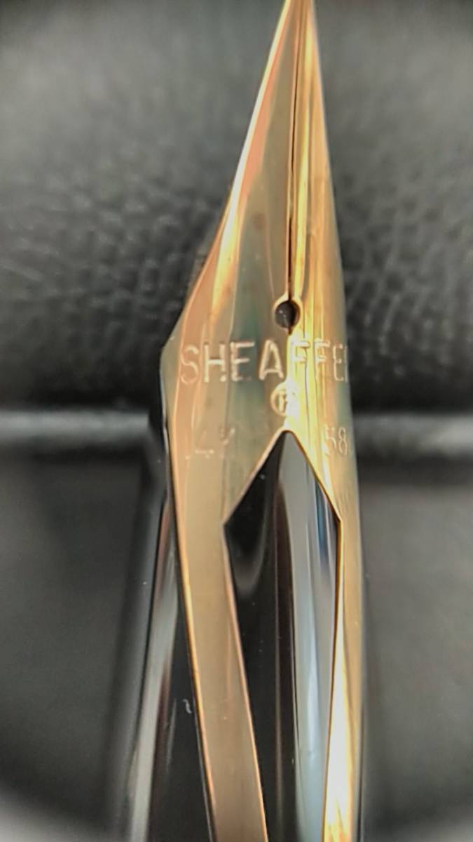 購入 【5922】SHEAFFER シェーファー 万年筆 ペン先14K 本体14KG.F 箱