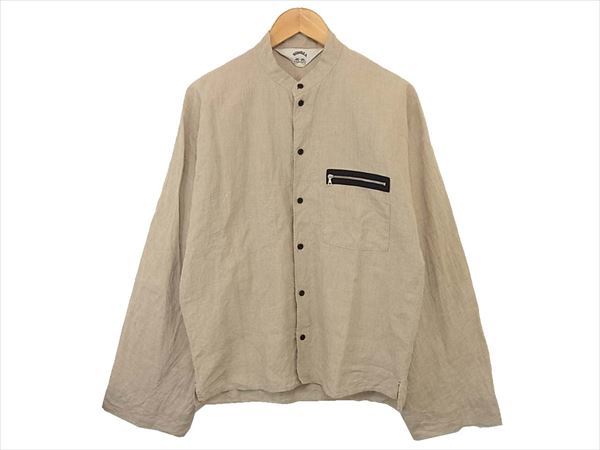 SUNSEA - BOMBER SHIRT サンシー LINEN shirt bomber linen sunsea