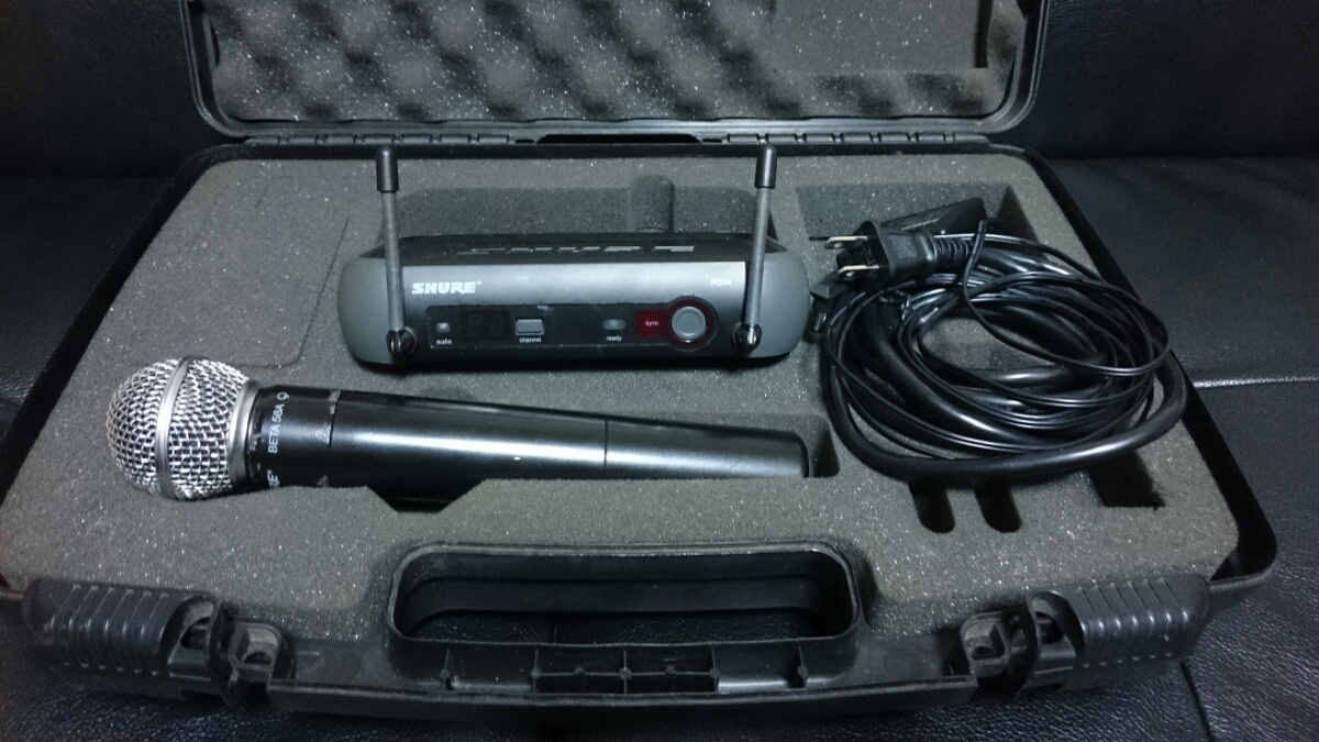 SHURE　シュア　ワイヤレスマイクセット　2台　SM58　PGX2 PGX4 Shureワイヤレスマイクセット(PGX2/PGX4) SHURE シュア ワイヤレス