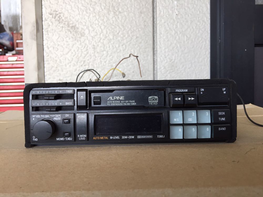 アルパイン 7280J カセットデッキ ALPINE カセットデッキ 7280J 7286J