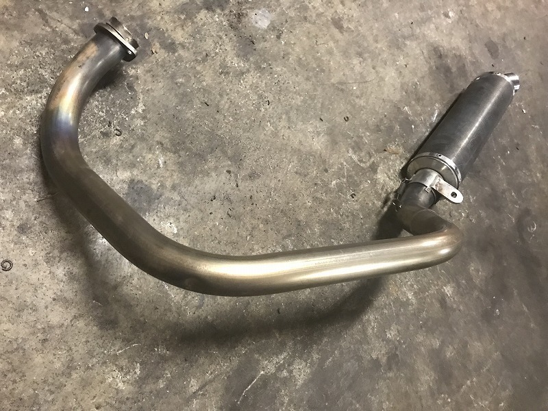 ヨシムラ エイプAPE50用ヨシムラチタンカーボン製マフラー！(検