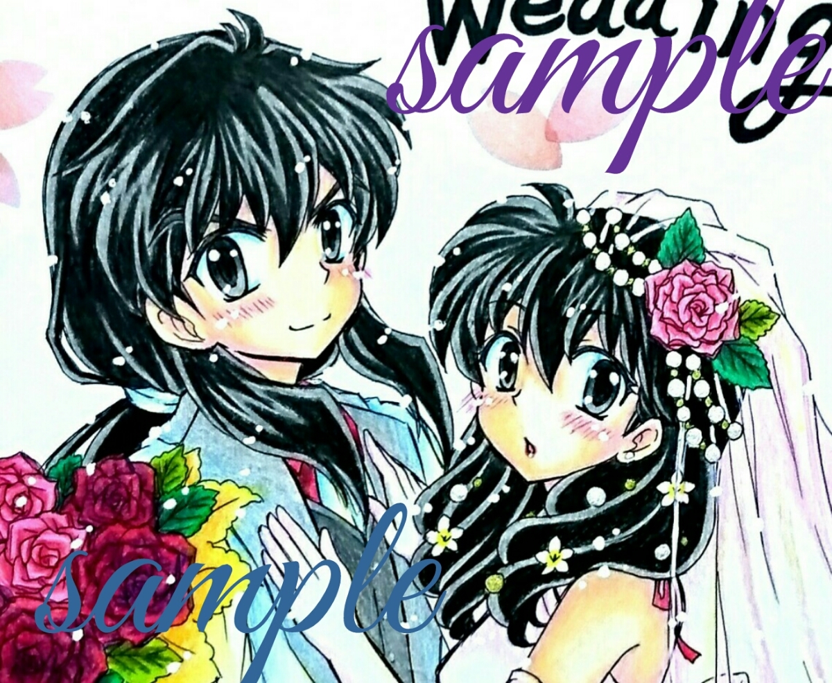 同人手描きイラスト 色紙 犬夜叉 日暮かごめ 犬かご ウェディング 手描きイラスト 売買されたオークション情報 Yahooの商品情報をアーカイブ公開 オークファン Aucfan Com