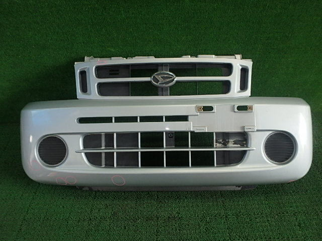 ☆★ H12年 ハイゼット GD-S210V 前期 フロントバンパー シルバー S23 [ZNo:30022333]