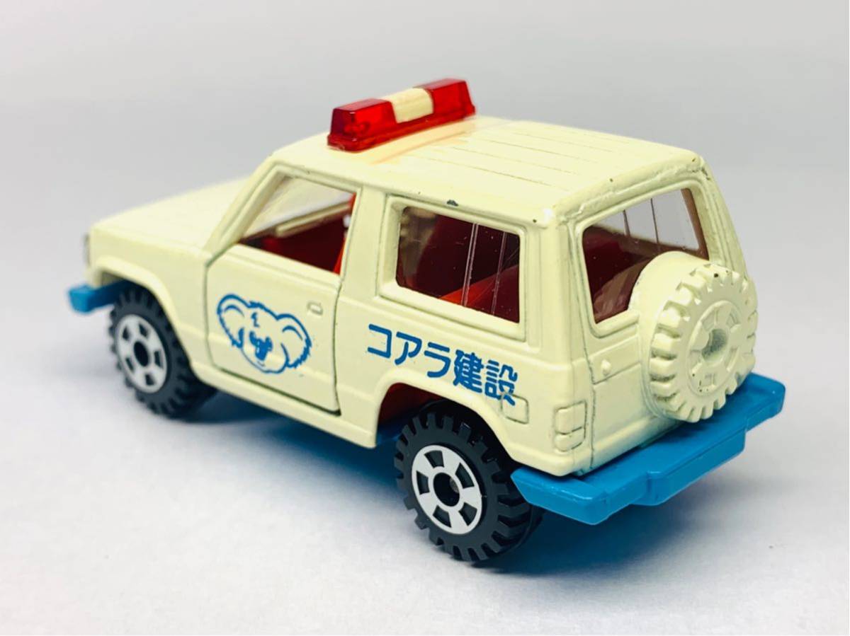 希少！極上美品】トミカ/Tomica黒箱 No.69-4 三菱パジェロ コアラ建設