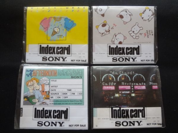 SONY index card ソニー インデックス カード 未使用 12種12枚 送料140円_1
