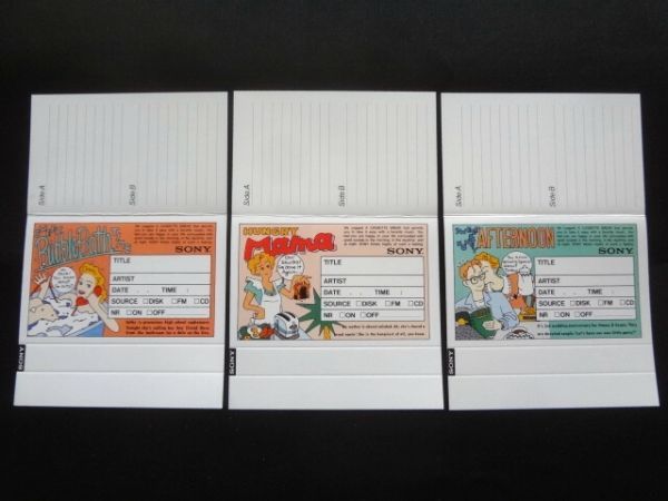 SONY index card ソニー インデックス カード 未使用 12種12枚 送料140円_5