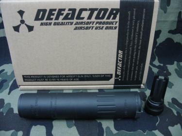 DEFACTOR・M4-2000タイプサイレンサーブラック・DE-M4-2000-BK