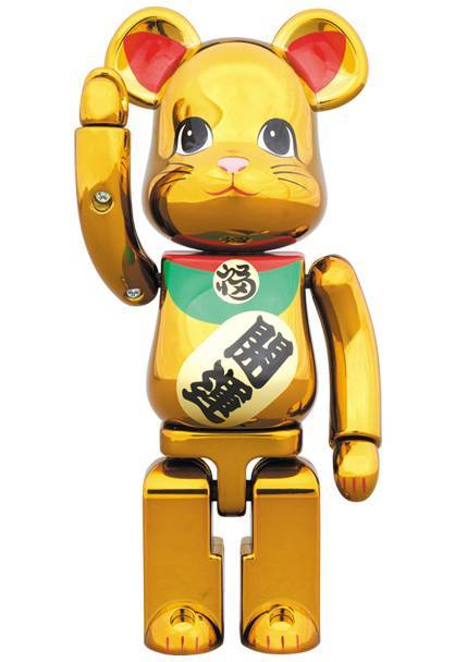 MEDICOM TOY - 【送料込】超合金 金メッキ 参 3 三 200％ 招き猫 ベアブリック ソラマチ ベアブリック【 東京スカイツリー ソラマチ・招き猫 超合金 金メッキ