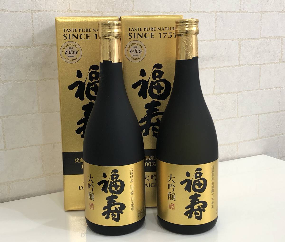 ◆未開栓◆福寿 大吟醸 720ml◆2本セット◆日本酒 神戸酒心館 兵庫県産◆製造年月 2018年12月