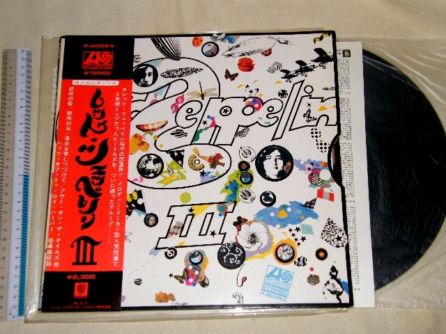 o品名o LPレコード/帯付 レッド・ツェッペリンⅢ LED ZEPPELIN 3 面白い感じのジャケット品♪懐かしい音楽 洋物 洋楽ミュージック系