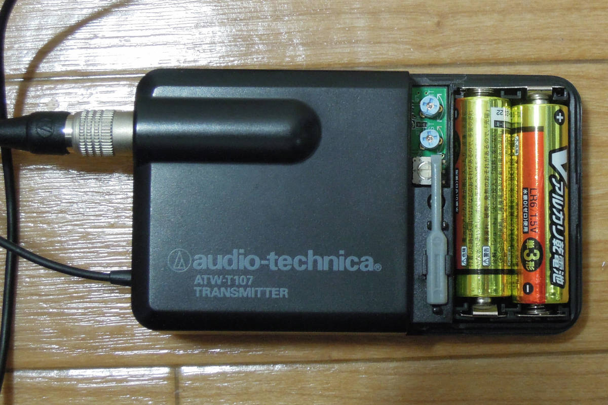 超美品☆ATW-T107☆Audio-Technica 800MHz帯 ワイヤレスピンマイク
