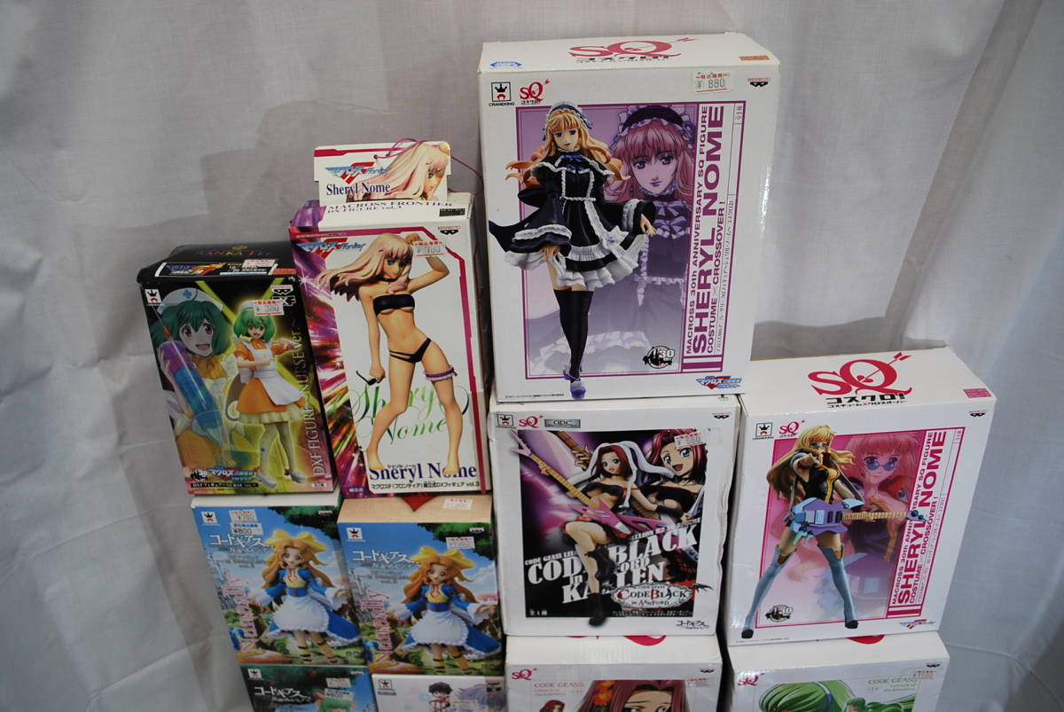 新品 中古品 開封 未開封混合 マクロス コードギアス SQ 等 ロボット ヒーロー フィギュア 16体 セット まとめ 開封 未開封 混合 美少女
