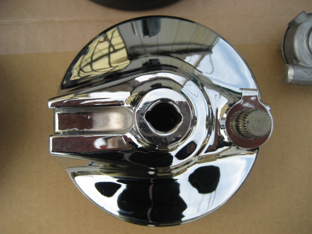 ◇ホンダ 4L モンキー 純正 ホイールハブ ブレーキパネル メッキ加工