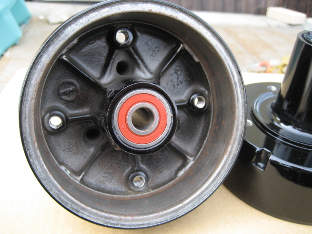 ◇ホンダ 4L モンキー 純正 ホイールハブ ブレーキパネル メッキ加工