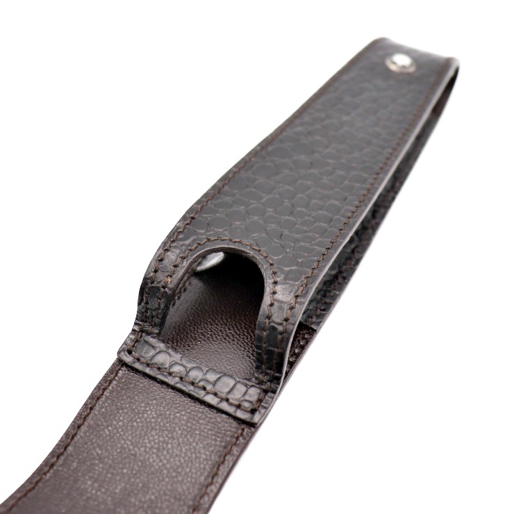 新品未使用展示品 Mont Blanc モンブラン 1本差し レザー ペンケース ブラック【本物保証】