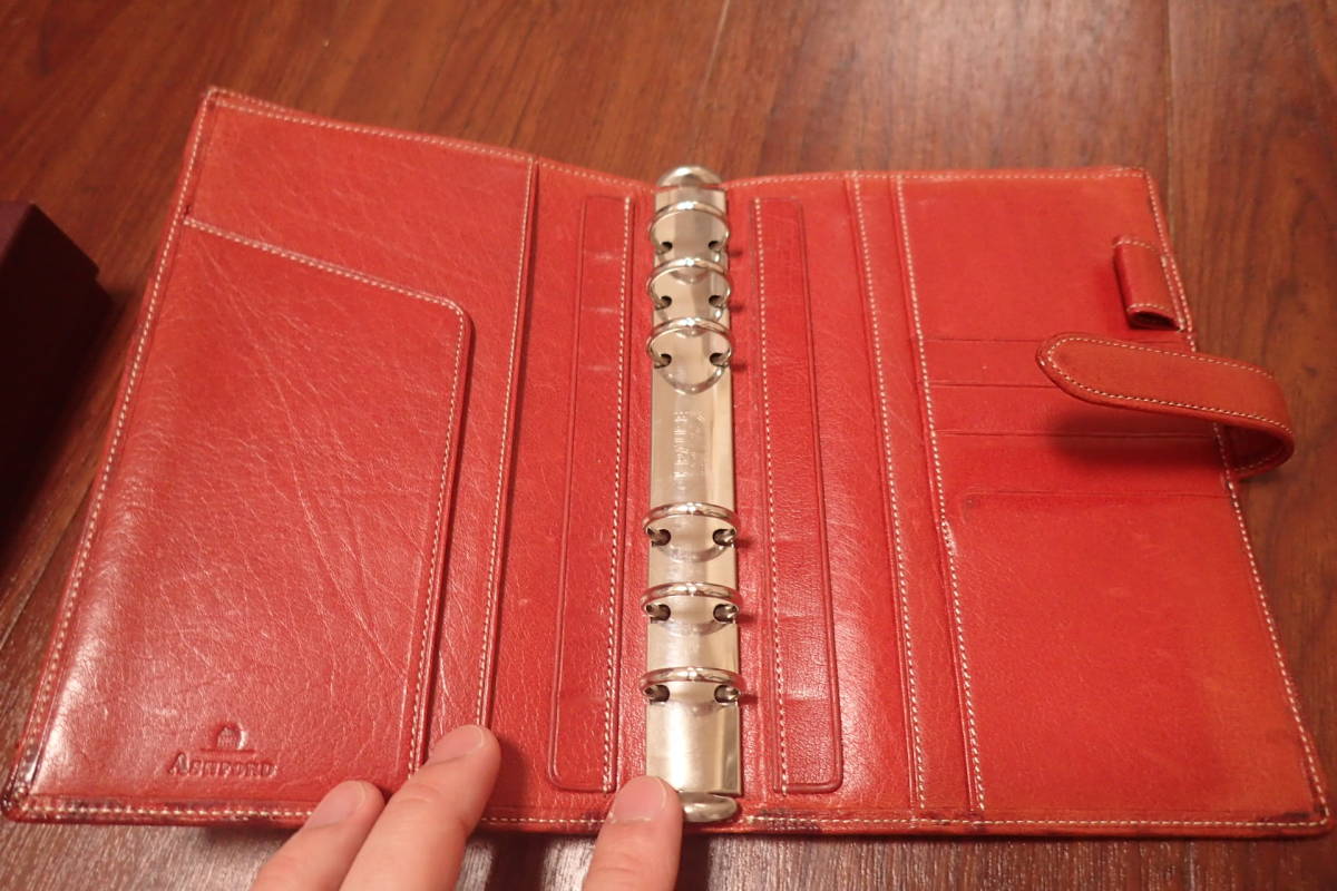 ASHFORD アシュフォード システム手帳　ローファー　バイブルサイズ_4