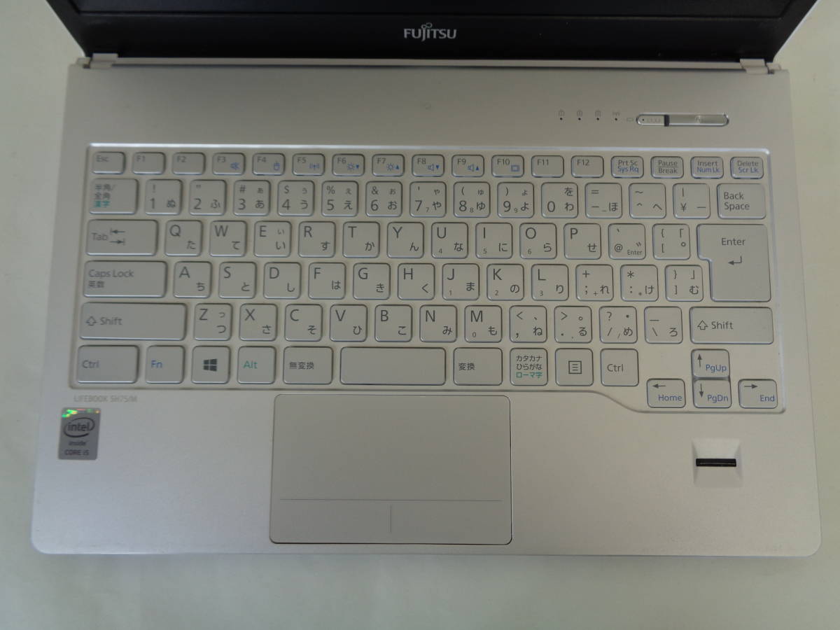 FUJITSU LIFEBOOK SH75/M i5-4200U/4GB/Win8 ACアダプタ付き BIOS表示 