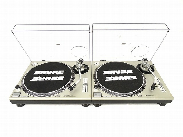 ジャンク Technics SL-1200MK2 ダイレクトドライブ ターンテーブル プレイヤー 2台セット テクニクス O3809602