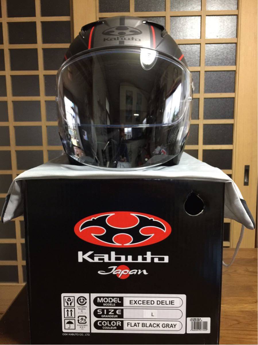 OGK Kabuto Exceedジェットヘルメット マットブラック L OGK KABUTO