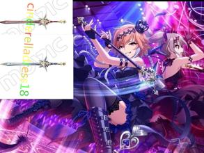 実物撮影アイドルマスターシンデレラガールズ 双翼の独奏曲 二宮飛鳥/神崎蘭子 風 剣 コスプレ道具選択自由
