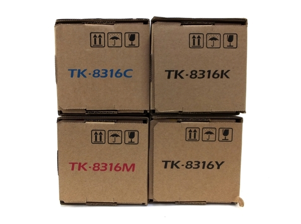 未使用 京セラ TK-8316 カートリッジ トナー 4色セット ブラック イエロー シアン マゼンタM3841865