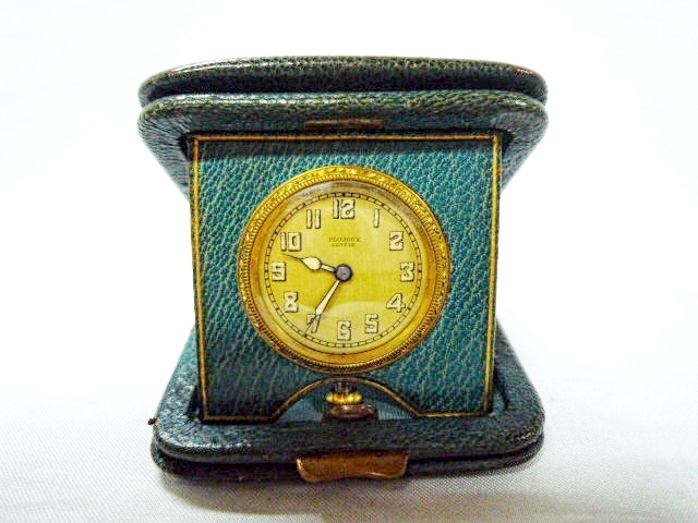 ANGELUS トラベルクロック 置時計 手巻き アラーム付き スイス製稼動品