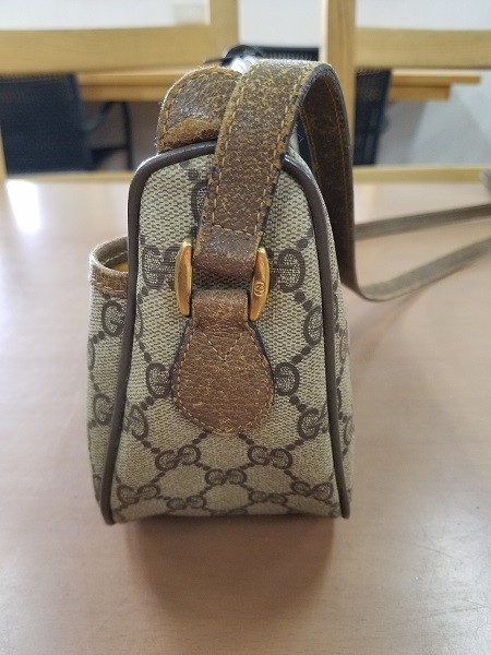 GUCCI グッチ オールドグッチ ショルダーバッグ ポシェット GG柄 PVC 