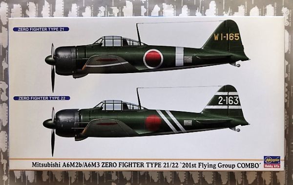 1/72 三菱 A6M5b/A6M3 零式艦上戦闘機21型/22型 第201航空隊コンボ ハセガワ　新品　税込定額　福助模型 [宅配便/郵便 送料表あり]◇