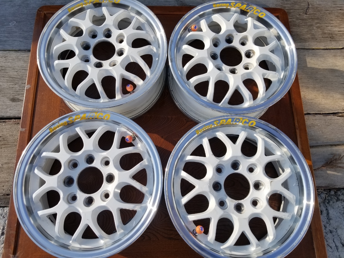 Racing sparco スパルコ 13インチ 5J 4H-100⁄114.3 +47 タイヤ付 4本