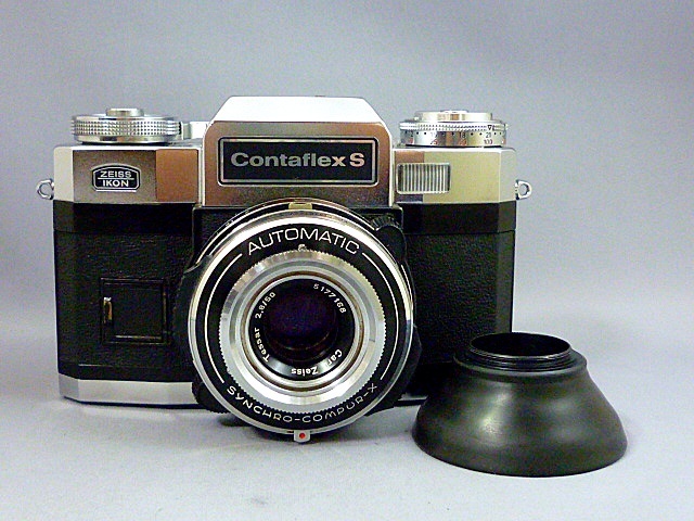 CONTAFLEX 美品 Tessar2.8⁄50 完動 B フード付 ☆ツァイス CONTAFLEX S