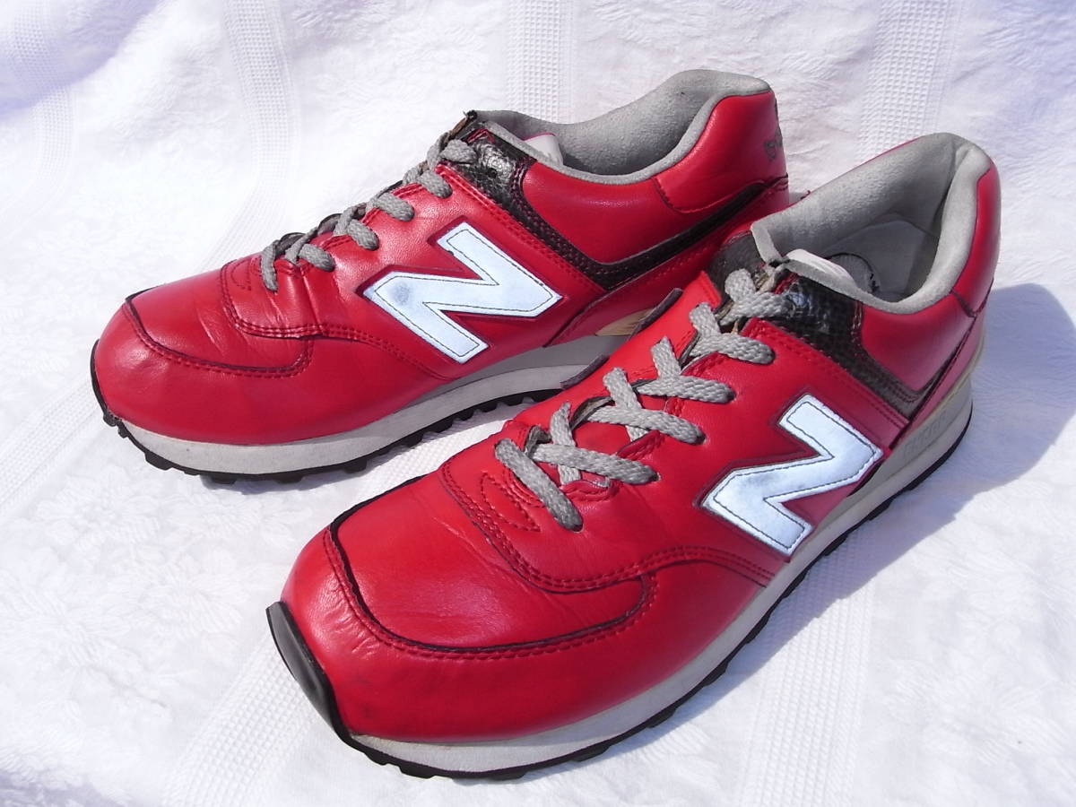 中古品 ニューバランス NEW BALANCE スニーカーML574REJ 27cm レッド 