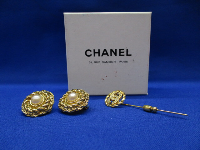 シャネル CHANEL ピアス 片耳のみ キャッチ無し ココマーク パール