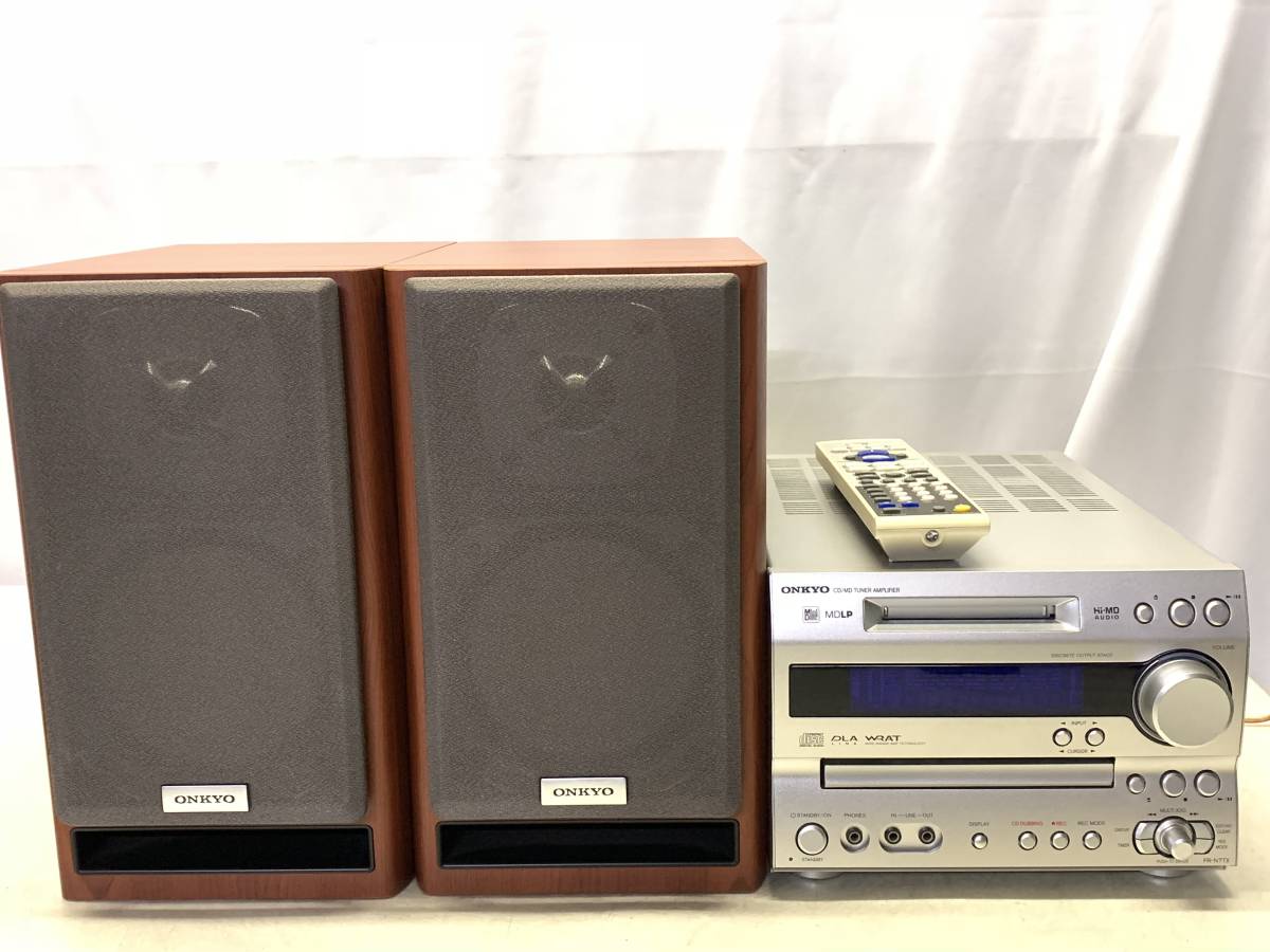 オーディオ機器 ONKYO ミニコンポ FR-N7TX スピーカーセット CD/MD