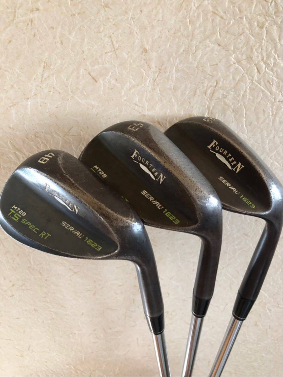 大人気，お買い得 限定 フォーティーン MT28 T.S SPEC RT 3本セット 48度 53度 58度 メンフィス10(フォーティーン)｜売買されたオークション情報、yahooの商品情報をアーカイブ公開 - オークファン 男性右きき用