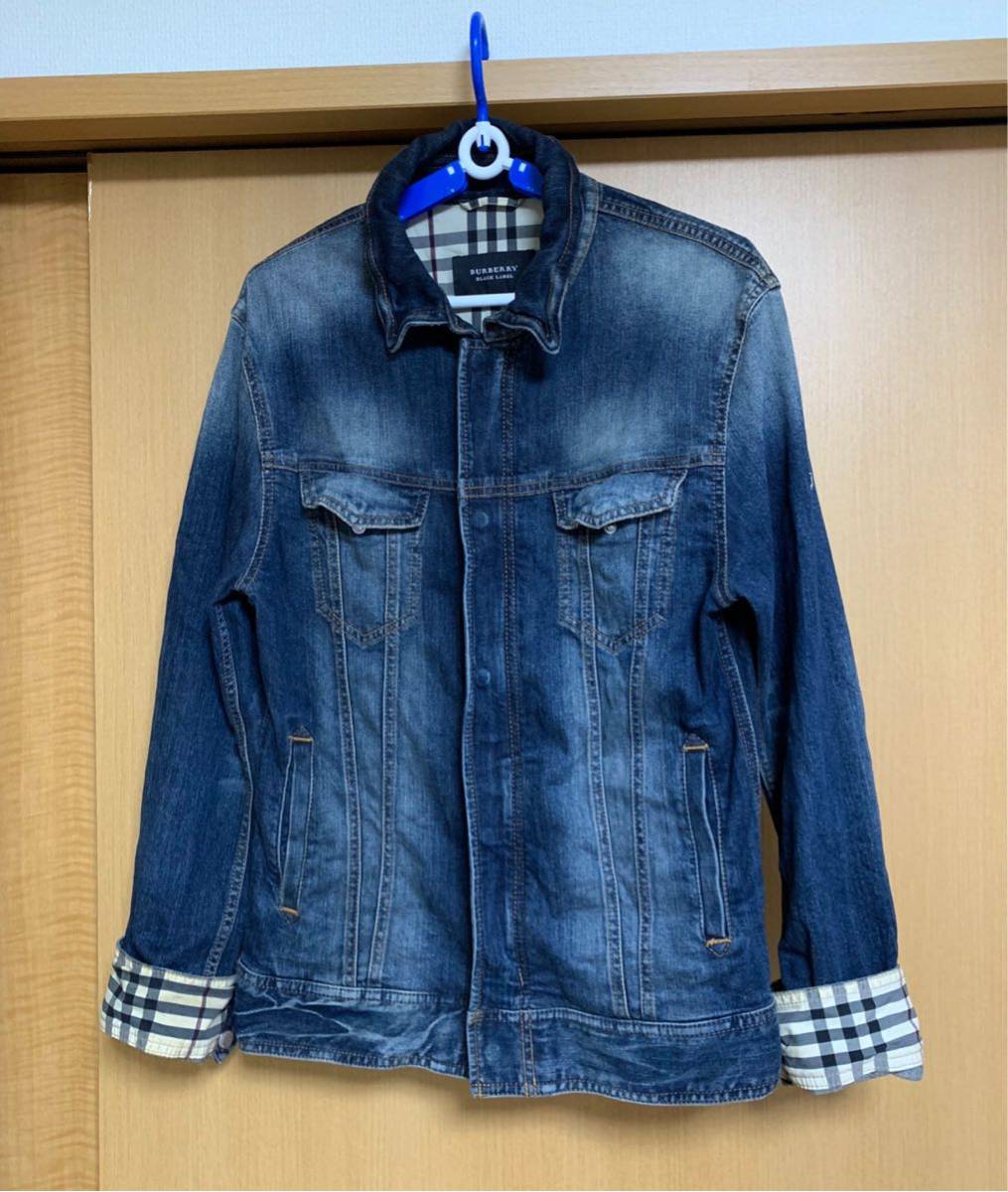 名作 BURBERRY BLACK LABEL デニムジャケット Gジャン バーバリー
